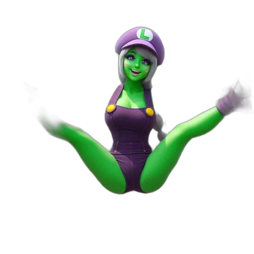creature, staff, mask, dress transparent PNG cut-out
