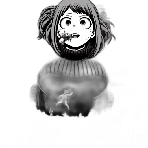 face, mask, creature, hair transparent PNG cut-out