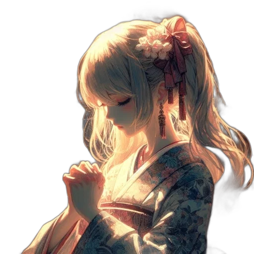 dress, flower, weapon, face transparent PNG cut-out