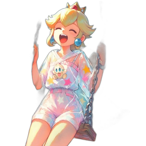 dress, staff, crown, weapon transparent PNG cut-out