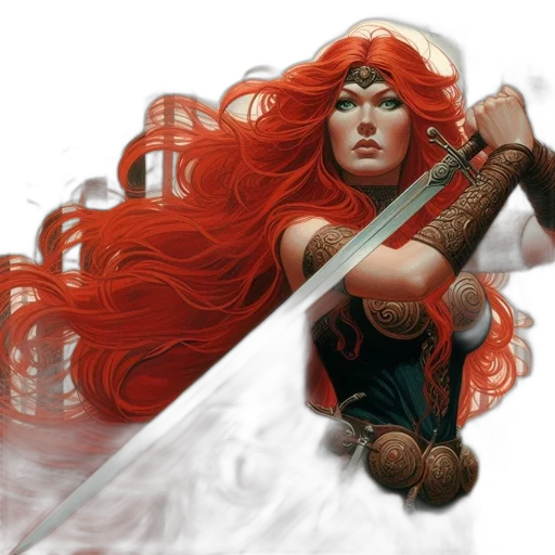 sword, fantasy art, comic book art, concept art transparent PNG cut-out