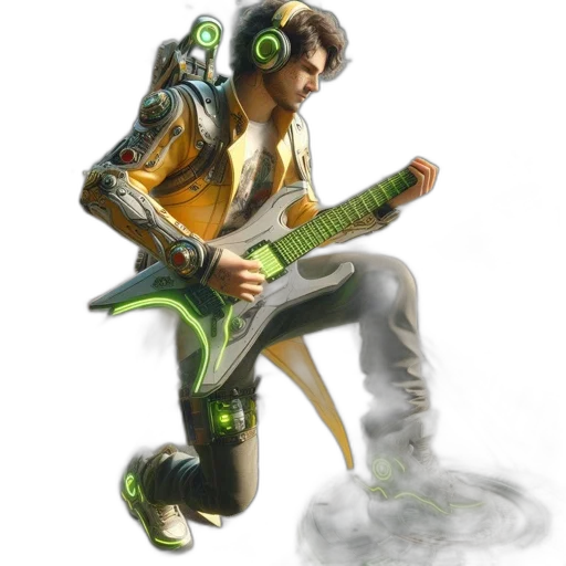 robot, jacket, weapon, concept art transparent PNG cut-out