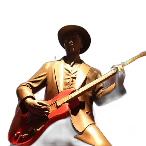 3d render, concept art, photorealistic, statue transparent PNG cut-out