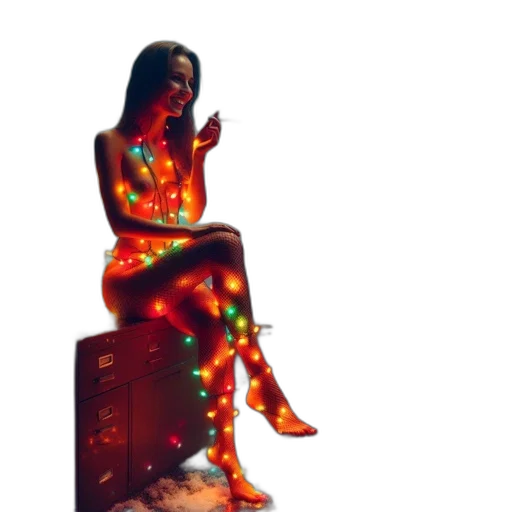 dress, robot, pixel art, concept art transparent PNG cut-out