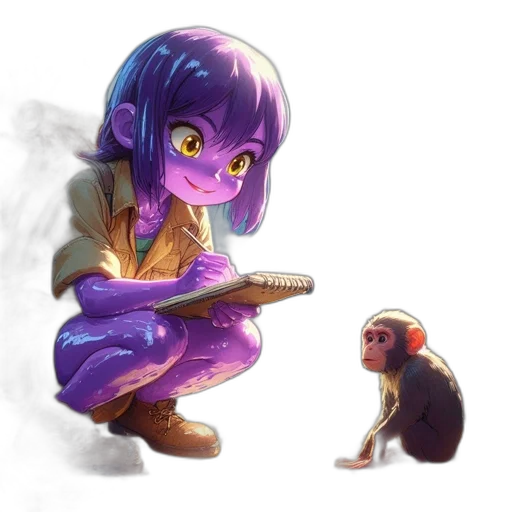 creature, animal, staff, weapon transparent PNG cut-out