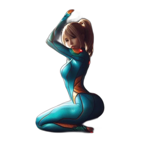 dress, robot, concept art, pixel art transparent PNG cut-out