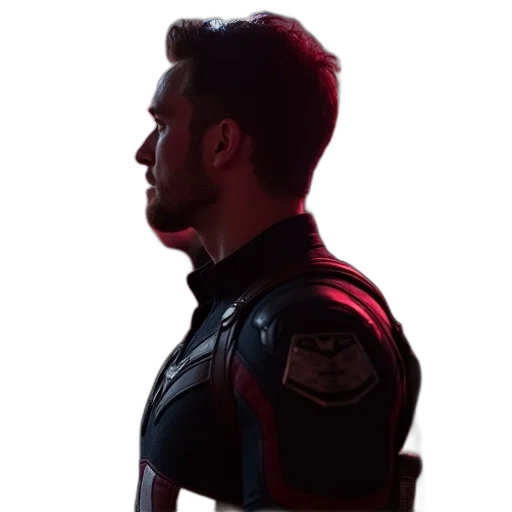 jacket, face, staff, robot transparent PNG cut-out