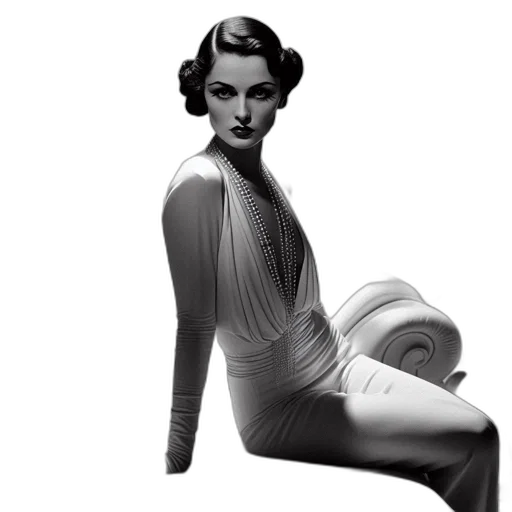 dress, shoes, photorealistic, pencil sketch transparent PNG cut-out
