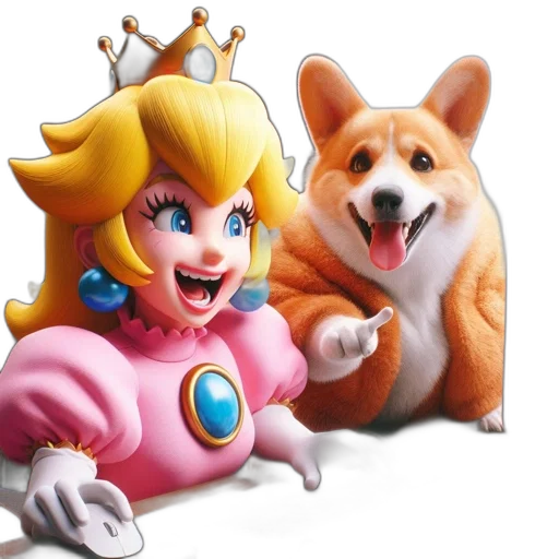 crown, animal, concept art, 3d render transparent PNG cut-out