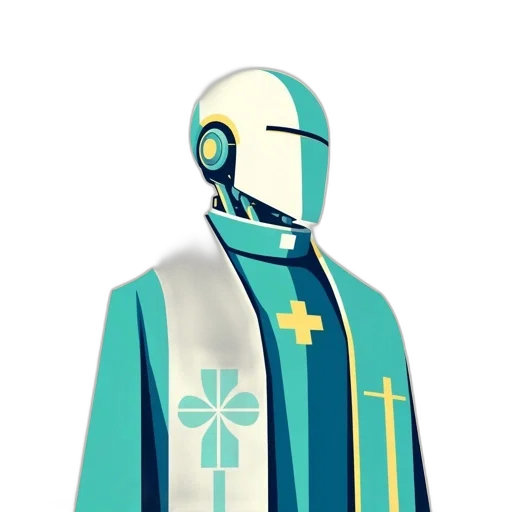 jacket, staff, robot, concept art transparent PNG cut-out