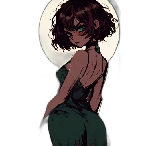 dress, creature, staff, hat transparent PNG cut-out