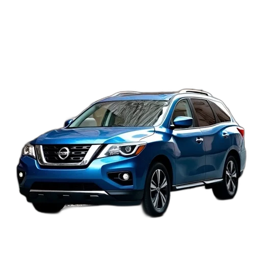 car, blue, nissan, pathfinder transparent PNG cut-out