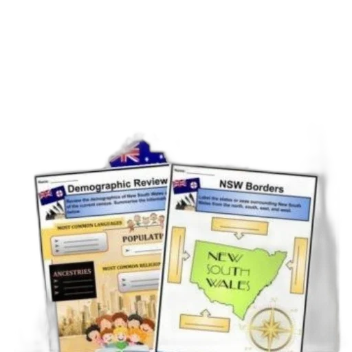 new, south, wales, worksheets transparent PNG cut-out