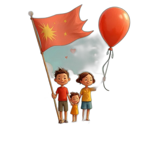 umbrella, 3d render, concept art, red transparent PNG cut-out