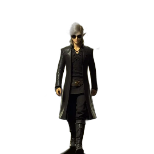 jacket, 3d render, concept art, dark transparent PNG cut-out