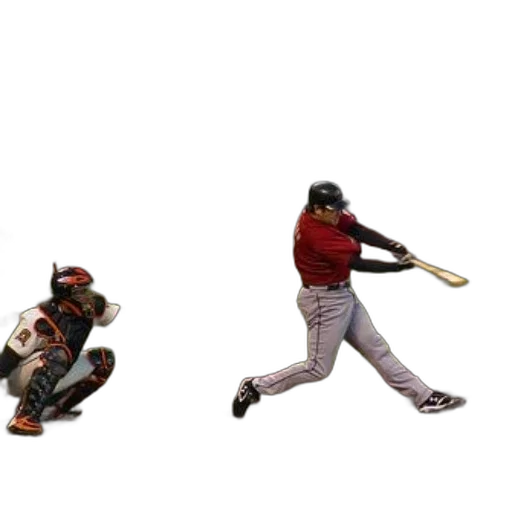 baseball, player, swings, ball transparent PNG cut-out