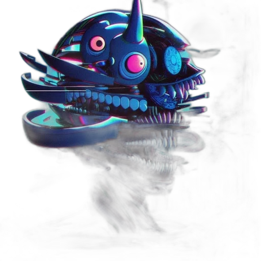 mask, dragon, creature, robot transparent PNG cut-out