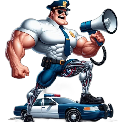 car, weapon, staff, robot transparent PNG cut-out