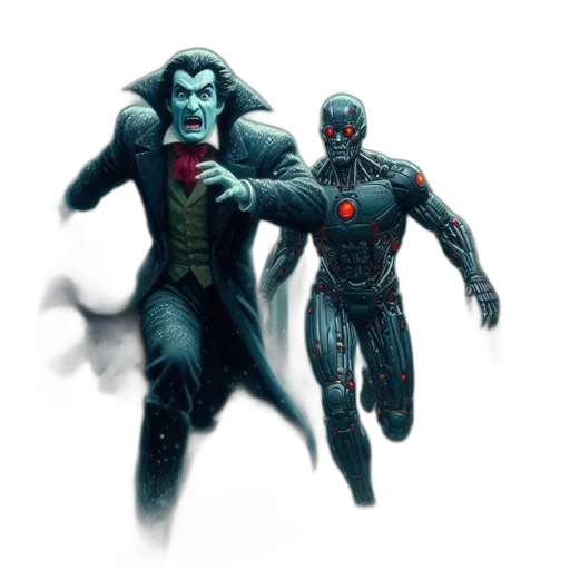 concept art, comic book art, fantasy art, 3d render transparent PNG cut-out