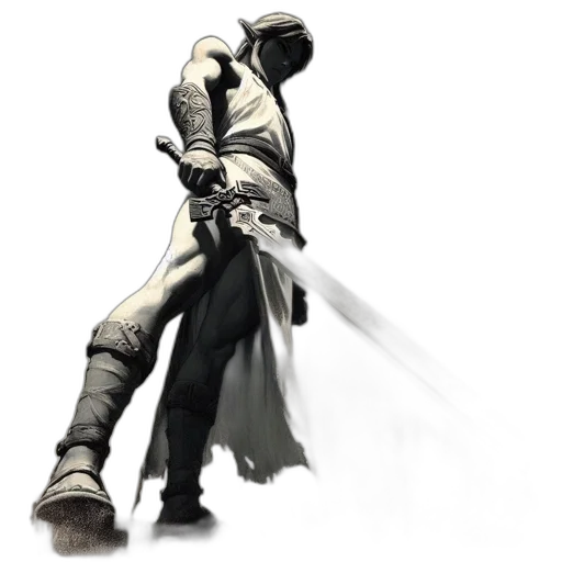sword, weapon, staff, jacket transparent PNG cut-out