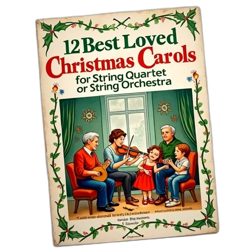 vintage, christmas, carol, book transparent PNG cut-out