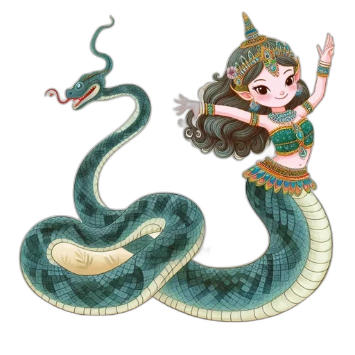 dragon, creature, staff, animal transparent PNG cut-out