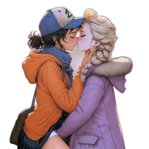 jacket, hat, watercolor, concept art transparent PNG cut-out