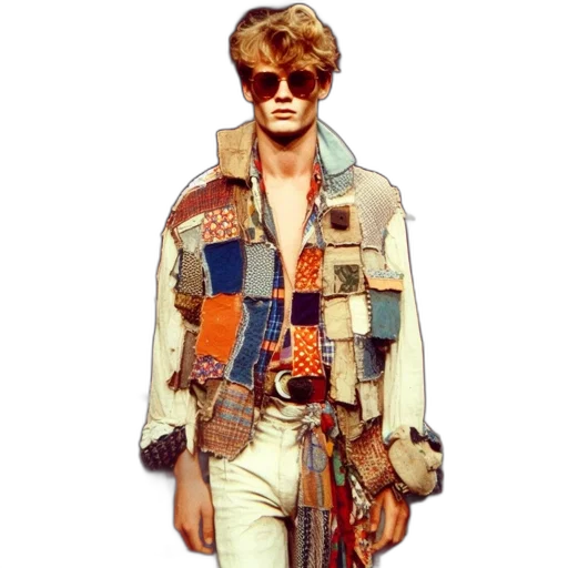 jacket, cyberpunk, concept art, pixel art transparent PNG cut-out