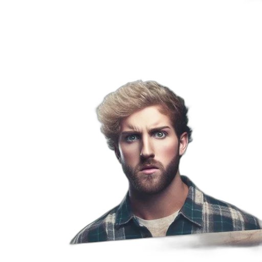 hair, face, jacket, crown transparent PNG cut-out