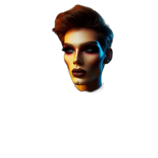 face, hair, mask, jewelry transparent PNG cut-out