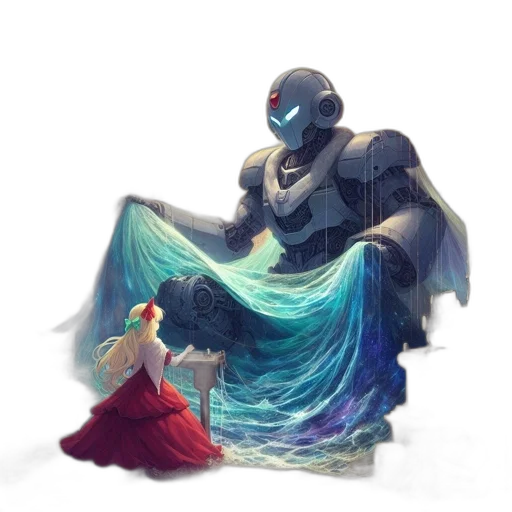 robot, creature, dress, concept art transparent PNG cut-out