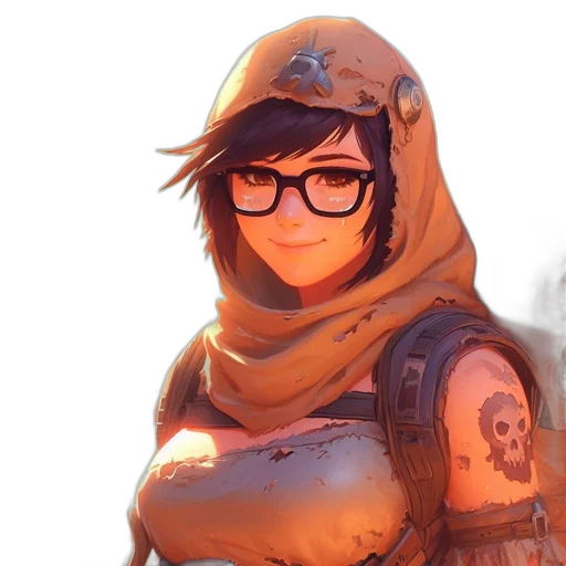 face, weapon, staff, dress transparent PNG cut-out