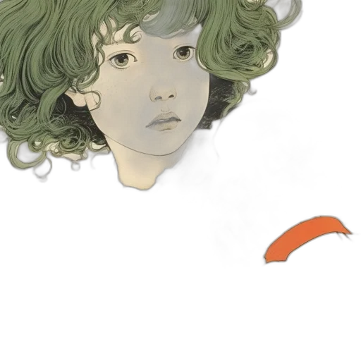 face, mask, hair, creature transparent PNG cut-out