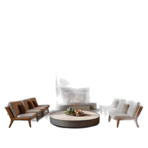furniture, 3d render, concept art, photorealistic transparent PNG cut-out