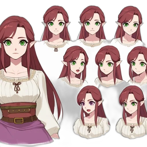 concept art, fantasy art, anime, pixel art transparent PNG cut-out