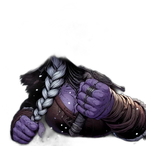 creature, staff, weapon, hair transparent PNG cut-out
