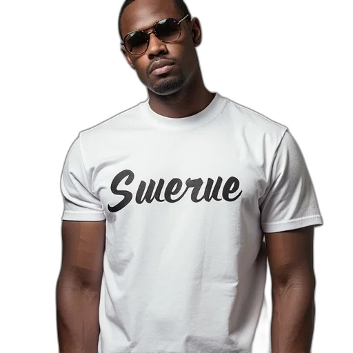 white, shirt, photo, swerve transparent PNG cut-out