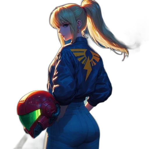 jacket, weapon, staff, robot transparent PNG cut-out
