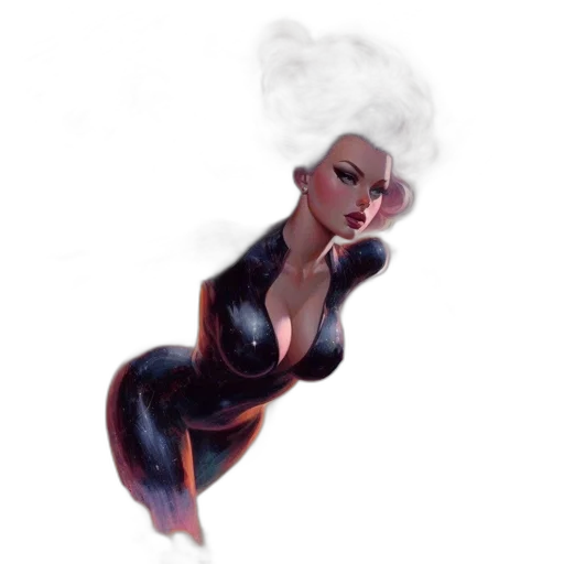 dress, concept art, fantasy art, comic book art transparent PNG cut-out
