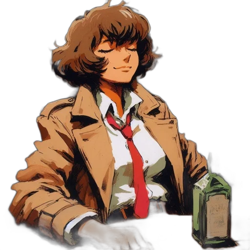 jacket, face, weapon, robot transparent PNG cut-out