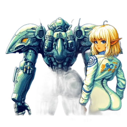 robot, weapon, jacket, concept art transparent PNG cut-out