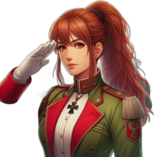 staff, jacket, face, weapon transparent PNG cut-out