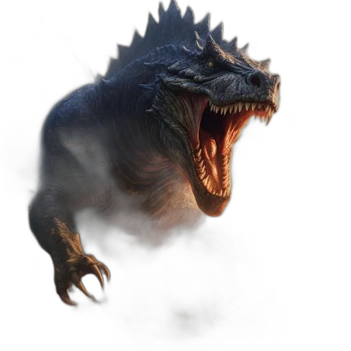 dragon, creature, animal, face transparent PNG cut-out