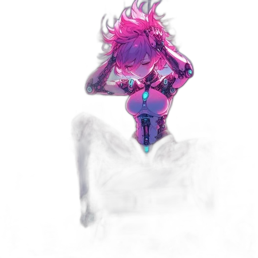 creature, mask, hair, crown transparent PNG cut-out