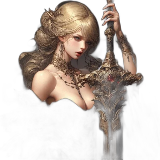 sword, staff, weapon, crown transparent PNG cut-out