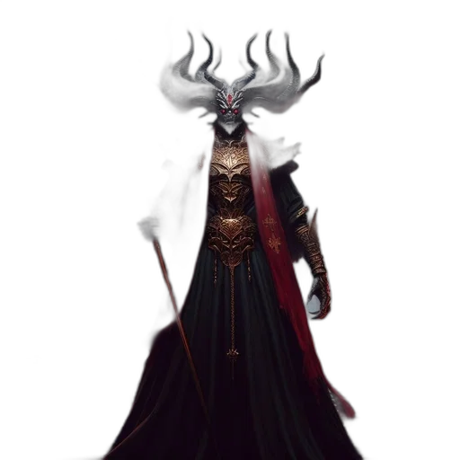 crown, staff, mask, creature transparent PNG cut-out