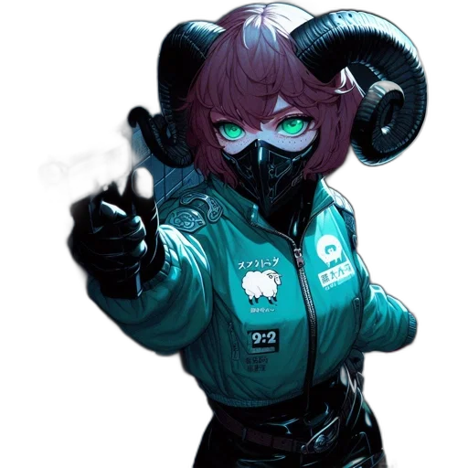 staff, mask, robot, jacket transparent PNG cut-out