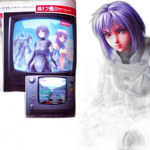 concept art, vaporwave, blue, monochrome transparent PNG cut-out