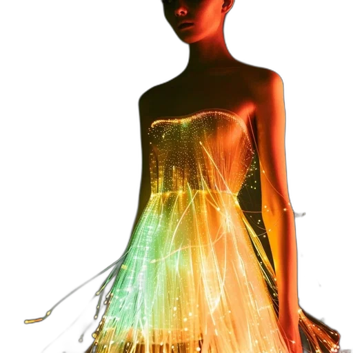 dress, jewelry, staff, hair transparent PNG cut-out