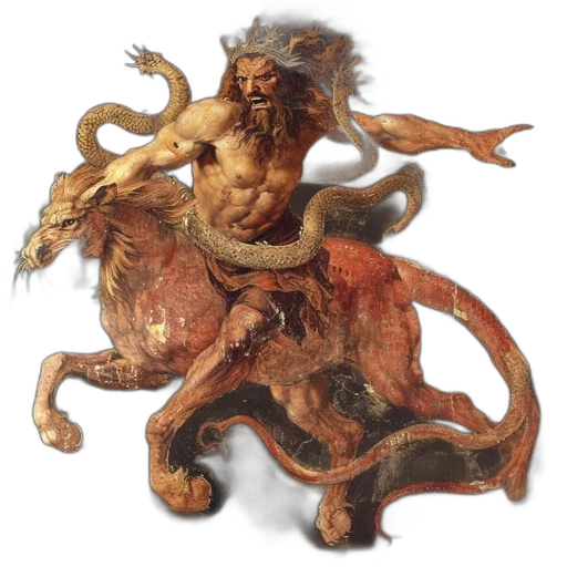 dragon, creature, animal, staff transparent PNG cut-out